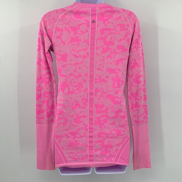 Lululemon Swiftly Tech Pink Color Change Long Sleeve Sz 6 - Picture 4 of 10